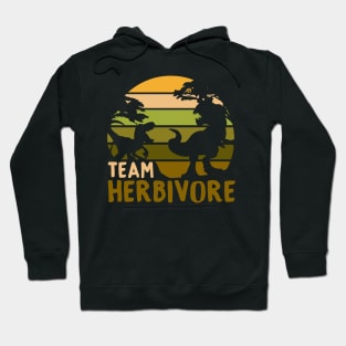 Team Herbivore - Vegan Dinosaur Gift Hoodie